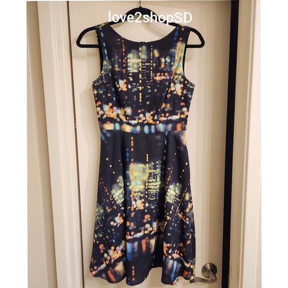 Modcloth Fervour City Lights Black Dress Size XS Extra Small NWOT - Picture 3 of 4